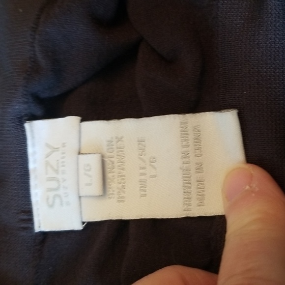10/$10    Suzy Shier Black Leggings L - Picture 2 of 3